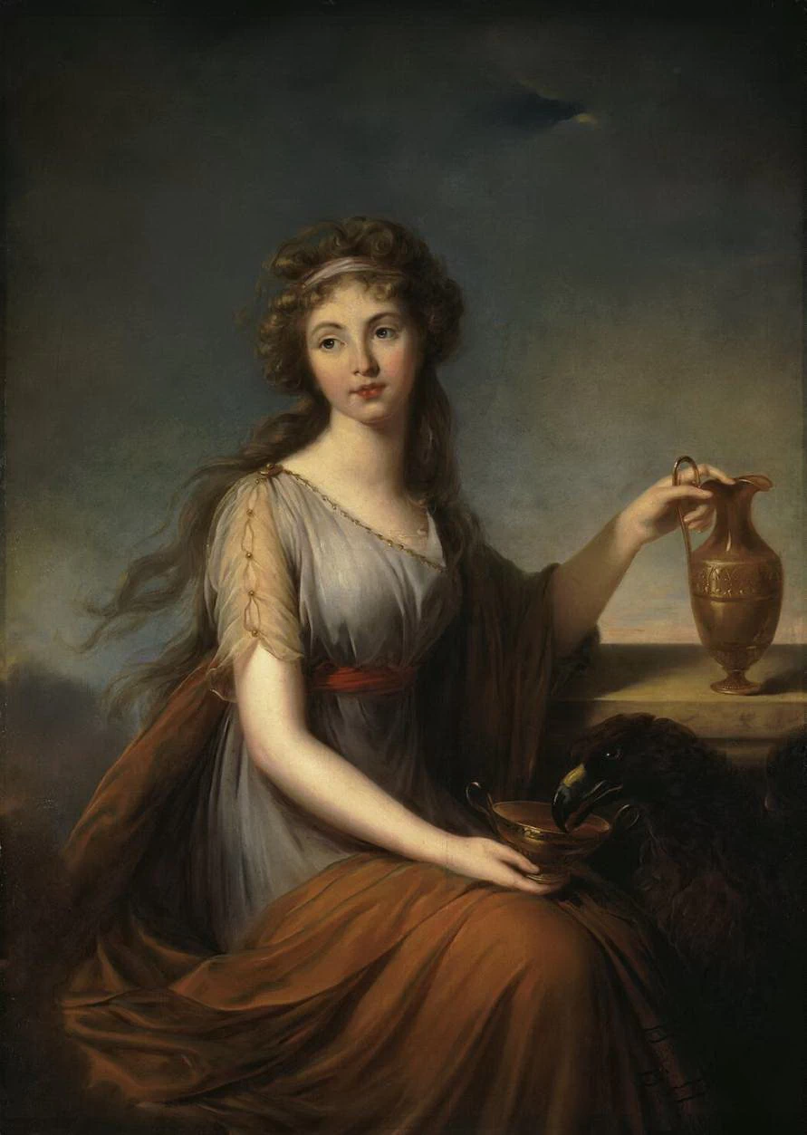 Ritratto di Anna Pitt nel ruolo di Ebe-The Hermitage, St. Petersburg